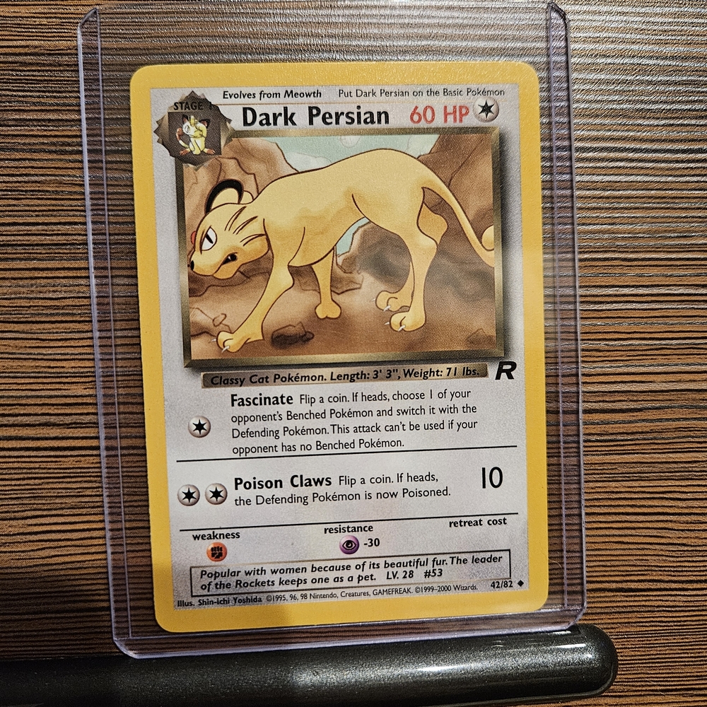 Dark Persian 42/82 Rocket Pokemon Card